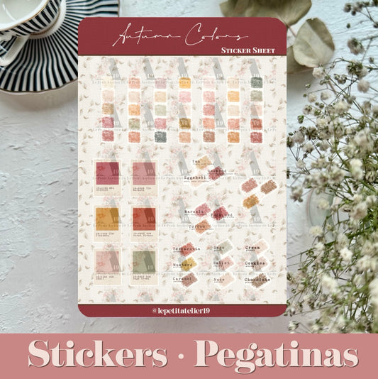 STICKERS · AUTUMN COLORS
