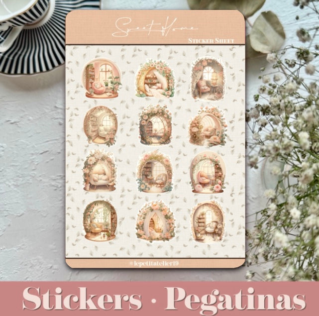 STICKERS · SWEET HOME