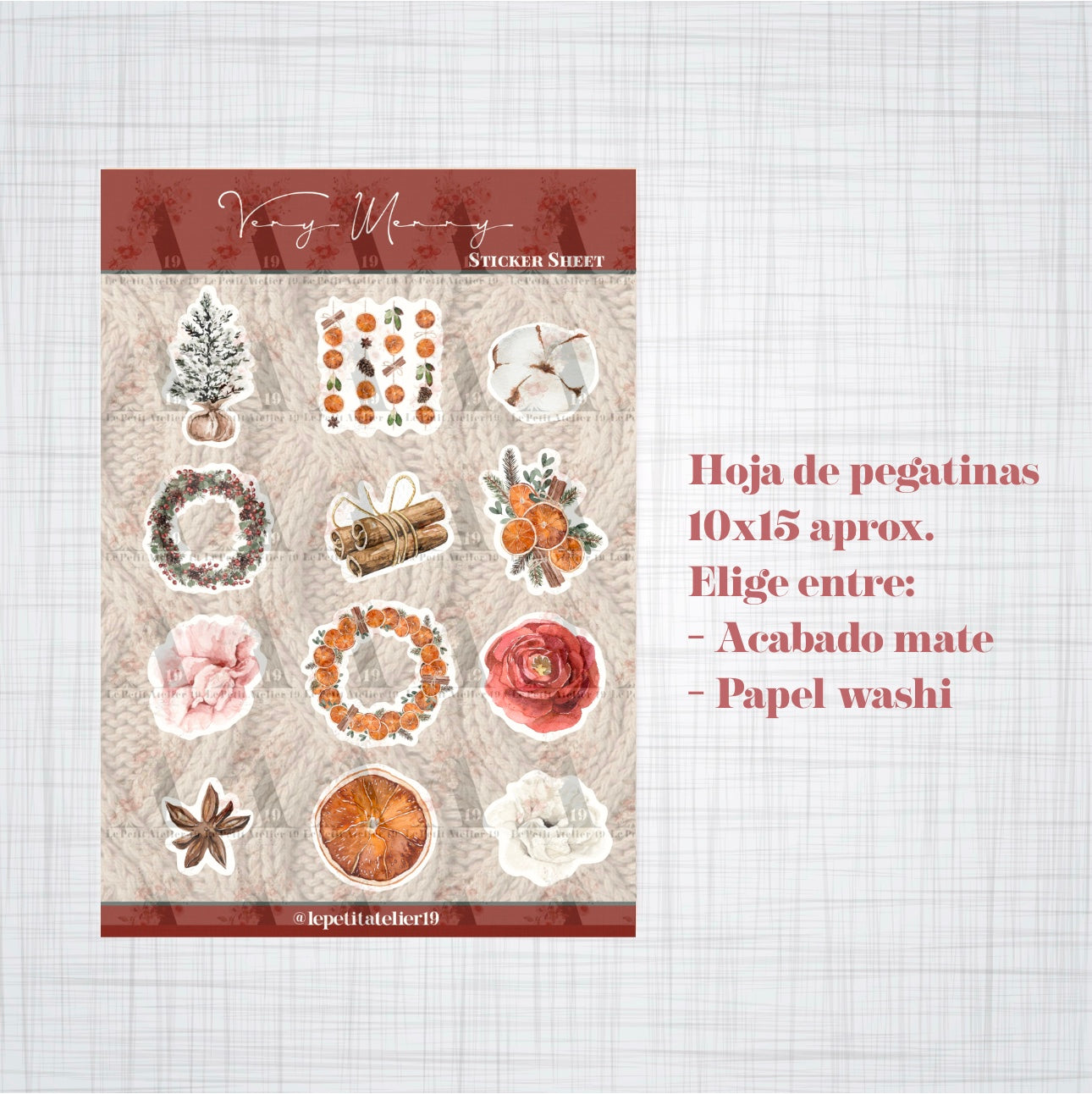 Christmas STICKERS · VERY MERRY
