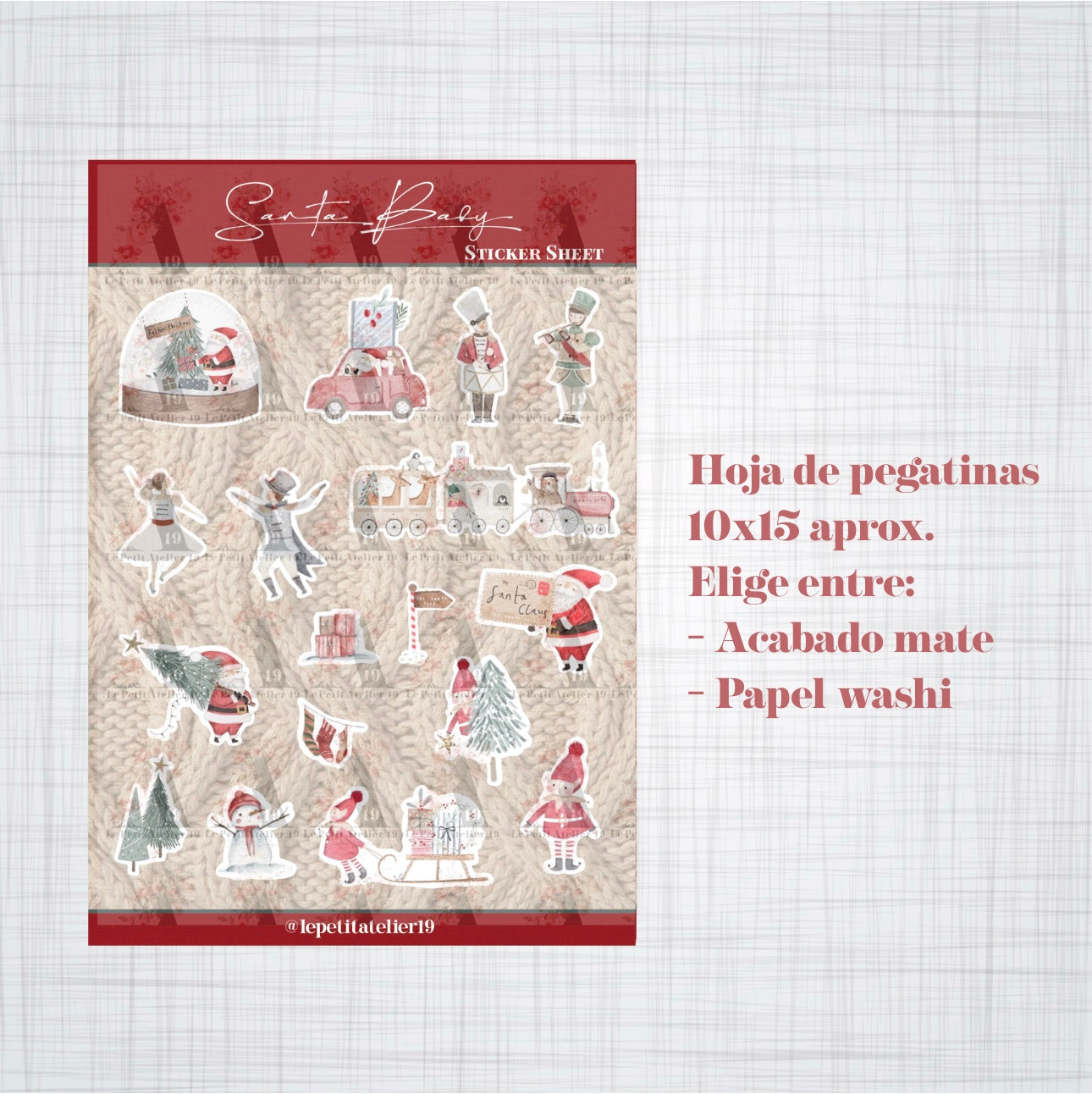 Christmas Stickers · SANTA BABY