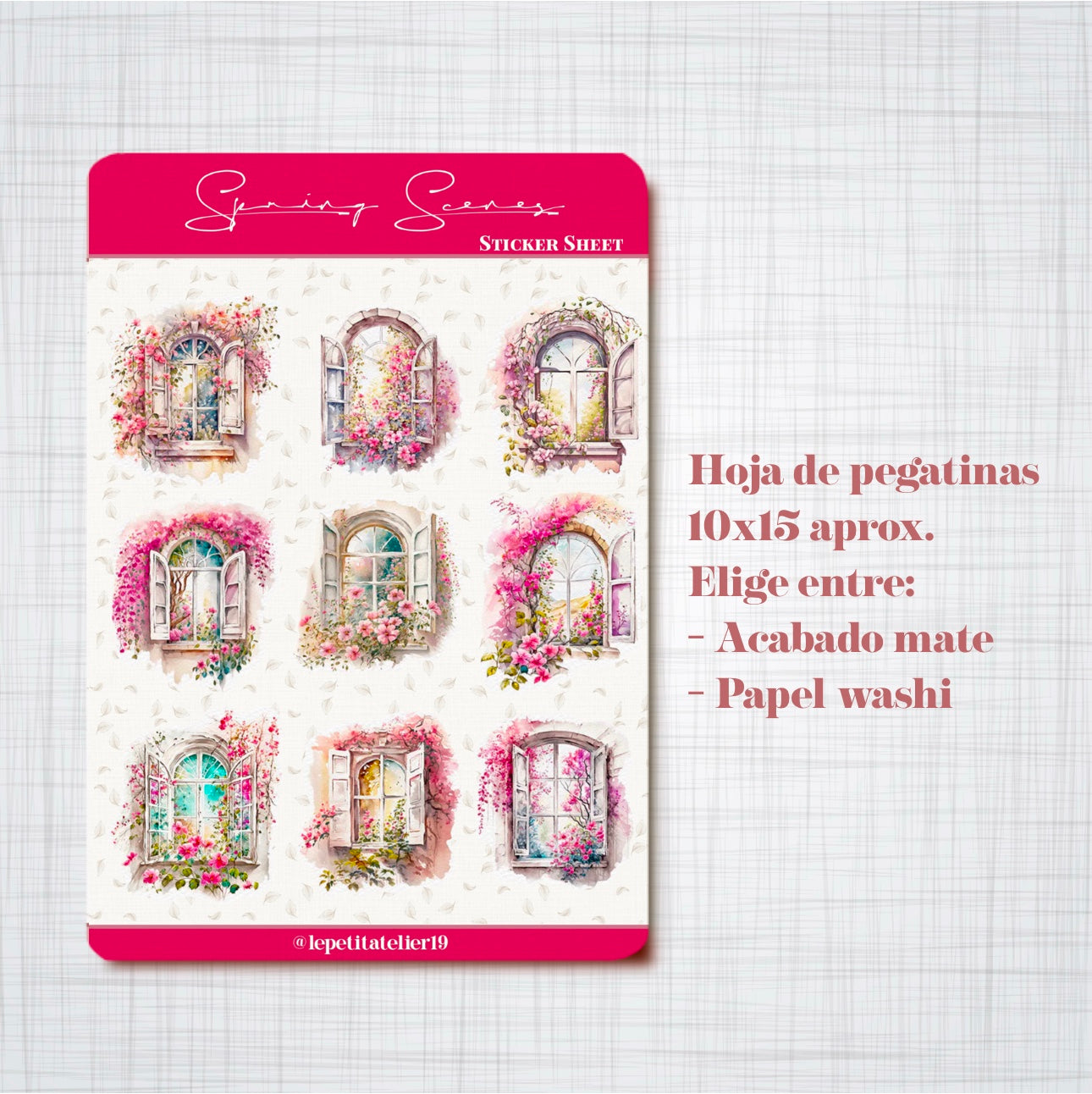 STICKERS · SPRING SCENES