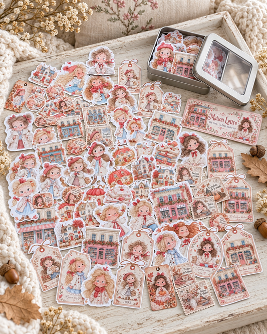 Lata Maison Lettre · 77 piezas Die Cuts