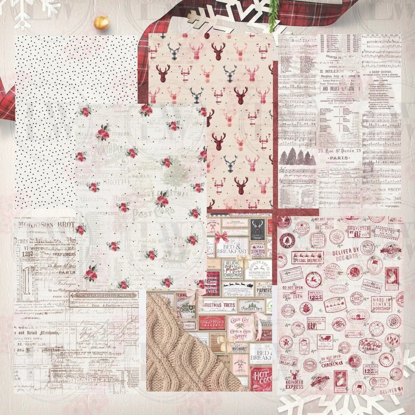 Colección de papeles CHRISTMAS Traditional Atelier | BASICOS