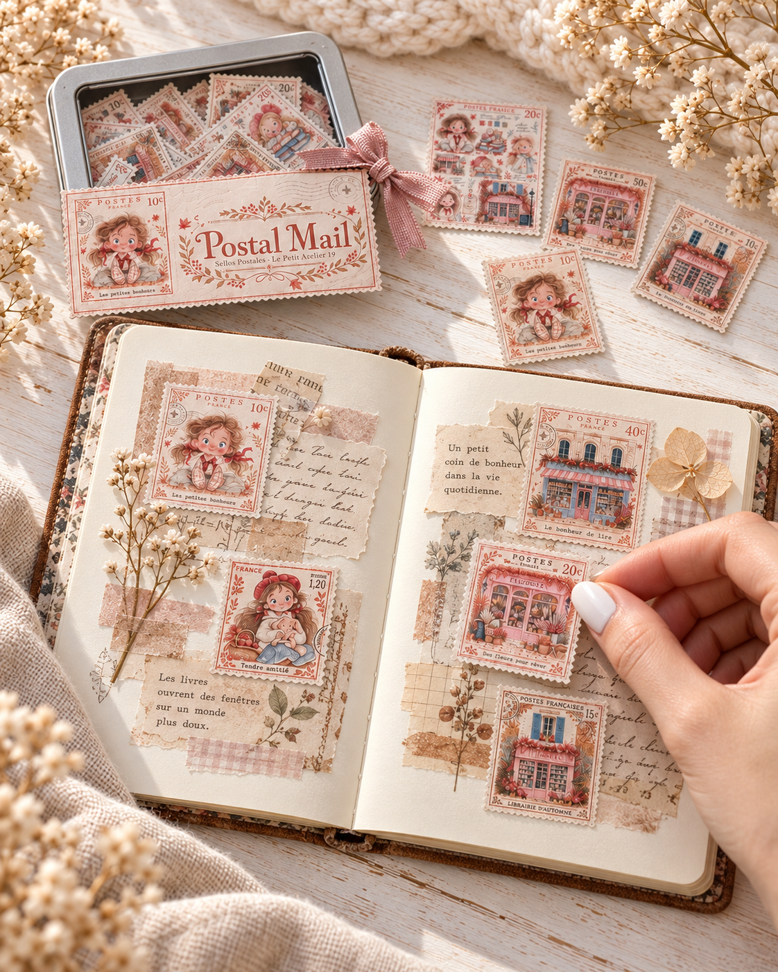 Lata Postal Mail · 52 piezas Die Cuts