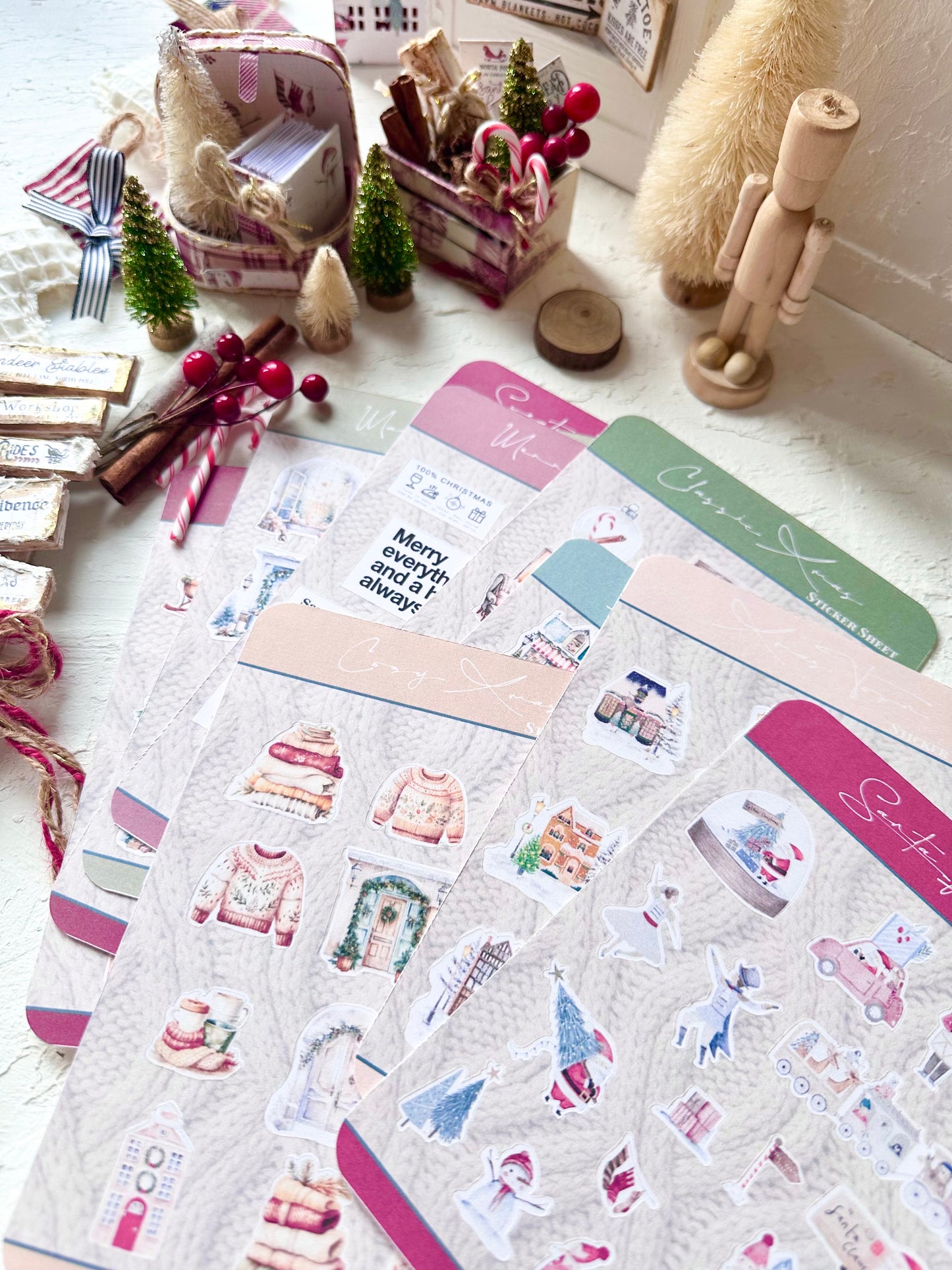 Christmas STICKERS SWEATER WASHI