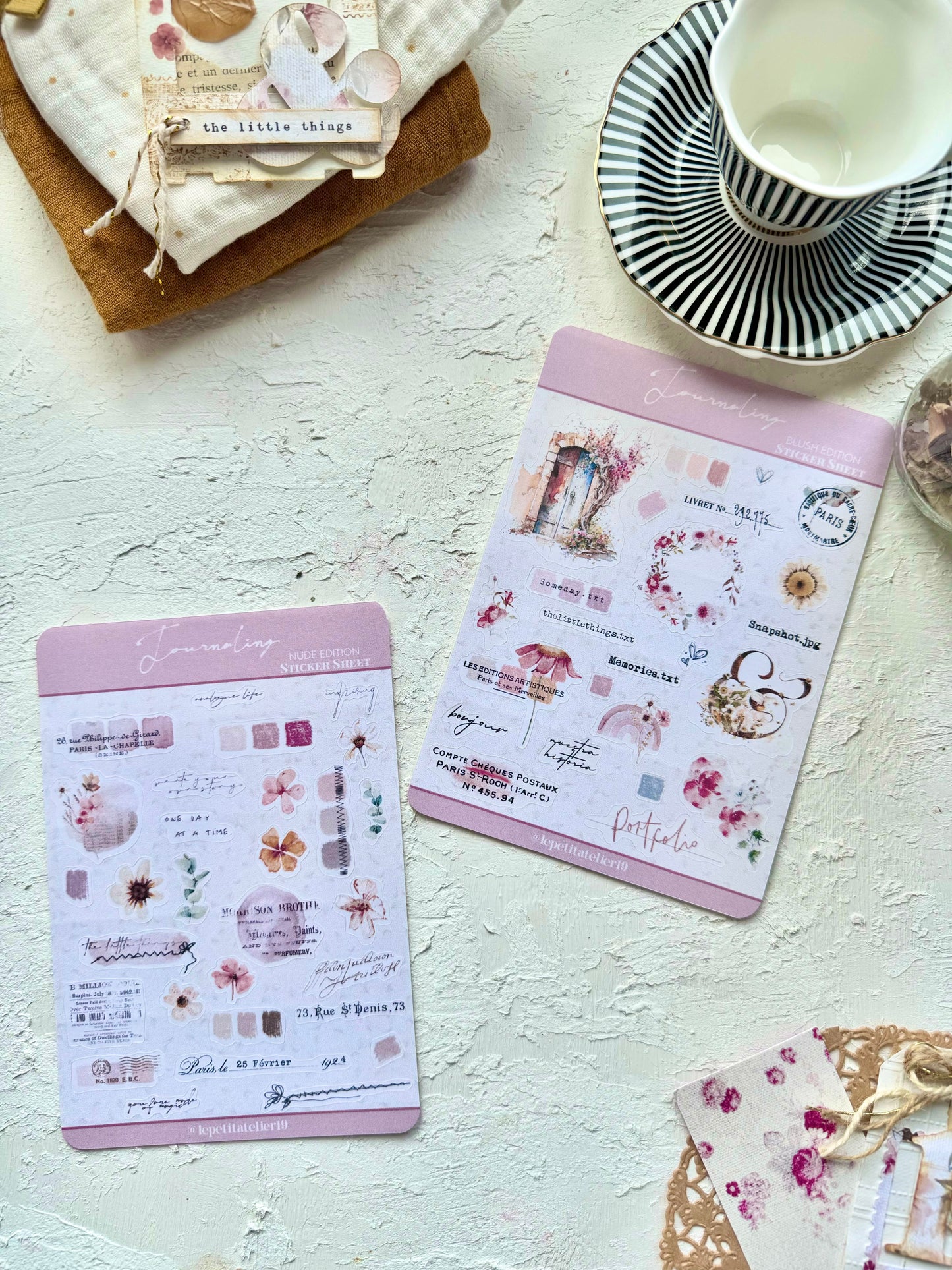 STICKERS · JOURNALING BLUSH