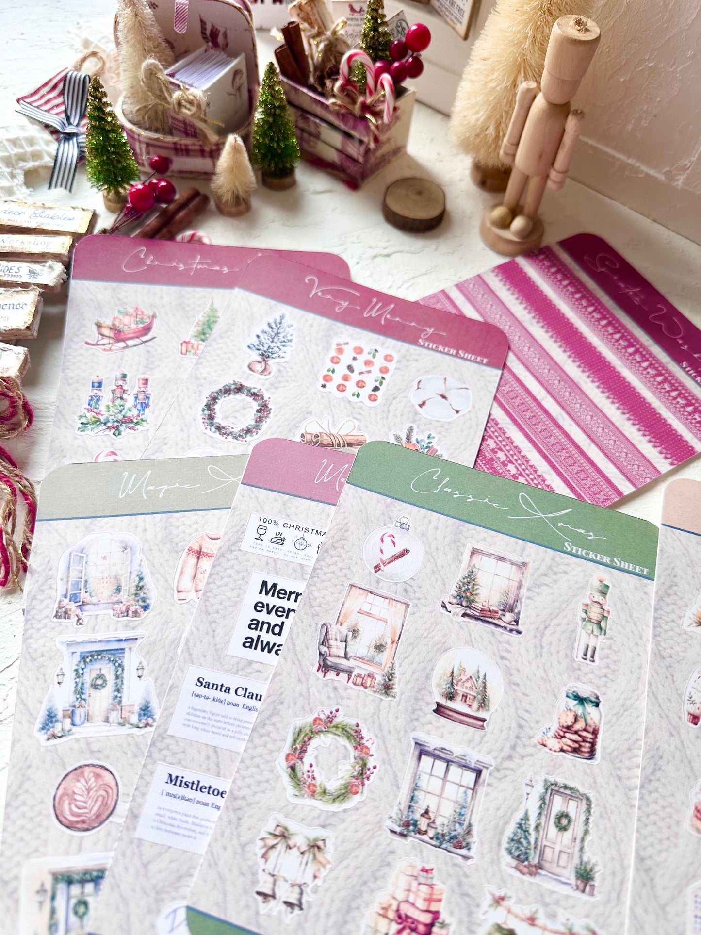 Christmas STICKERS SWEATER WASHI