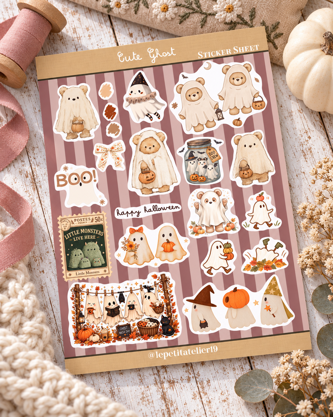 STICKERS · CUTE GHOST