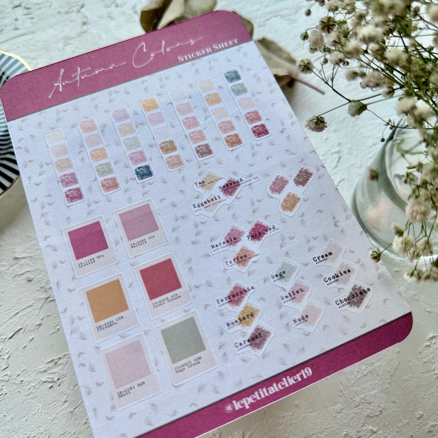 STICKERS · AUTUMN COLORS