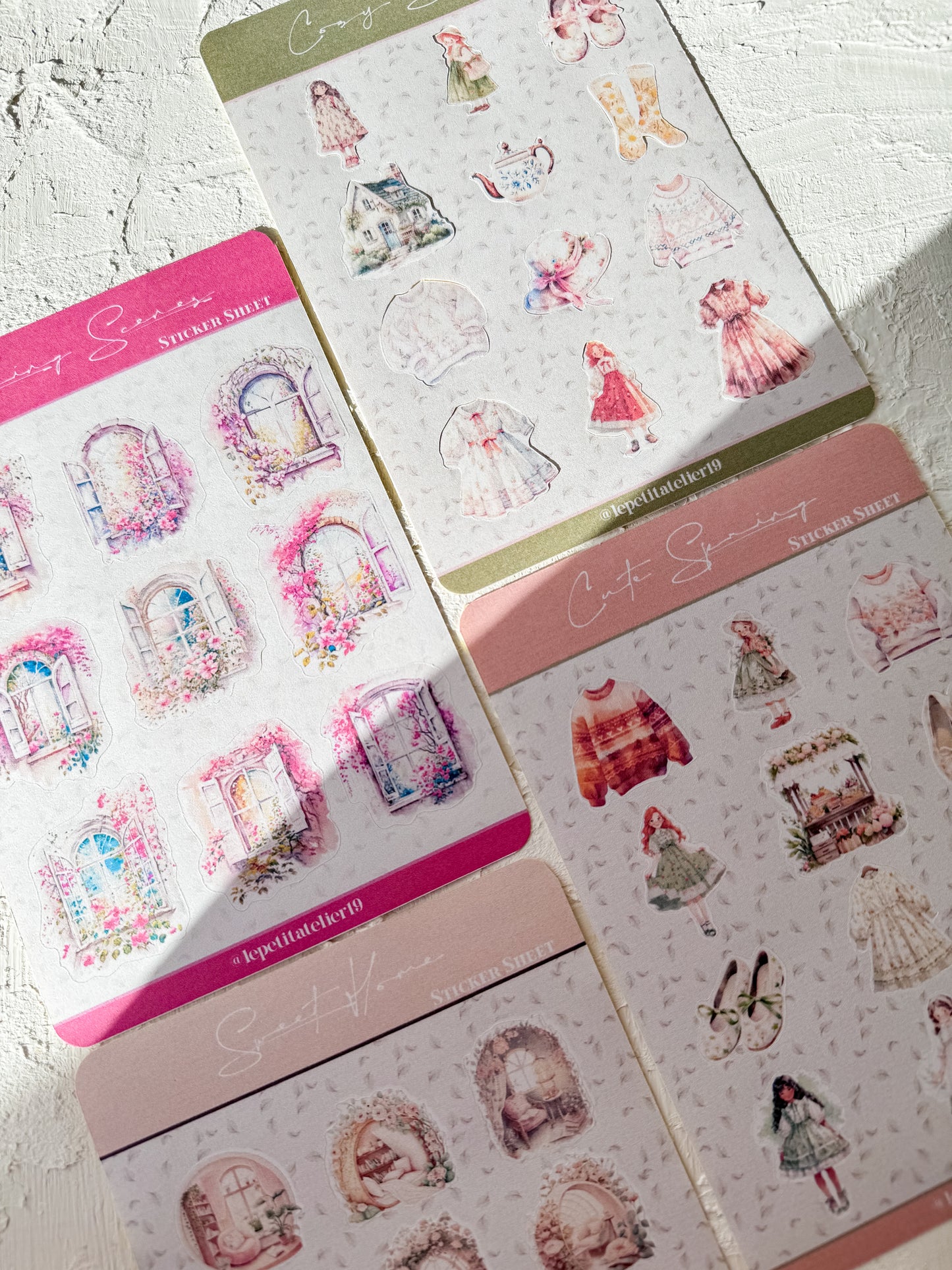 STICKERS · SPRING SCENES