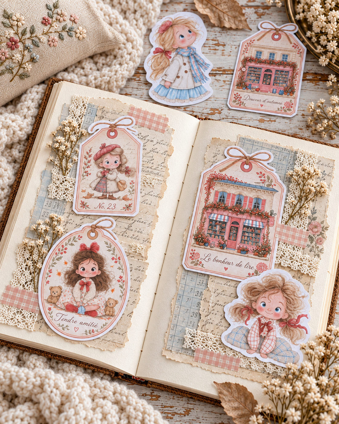 Lata Maison Lettre · 77 piezas Die Cuts