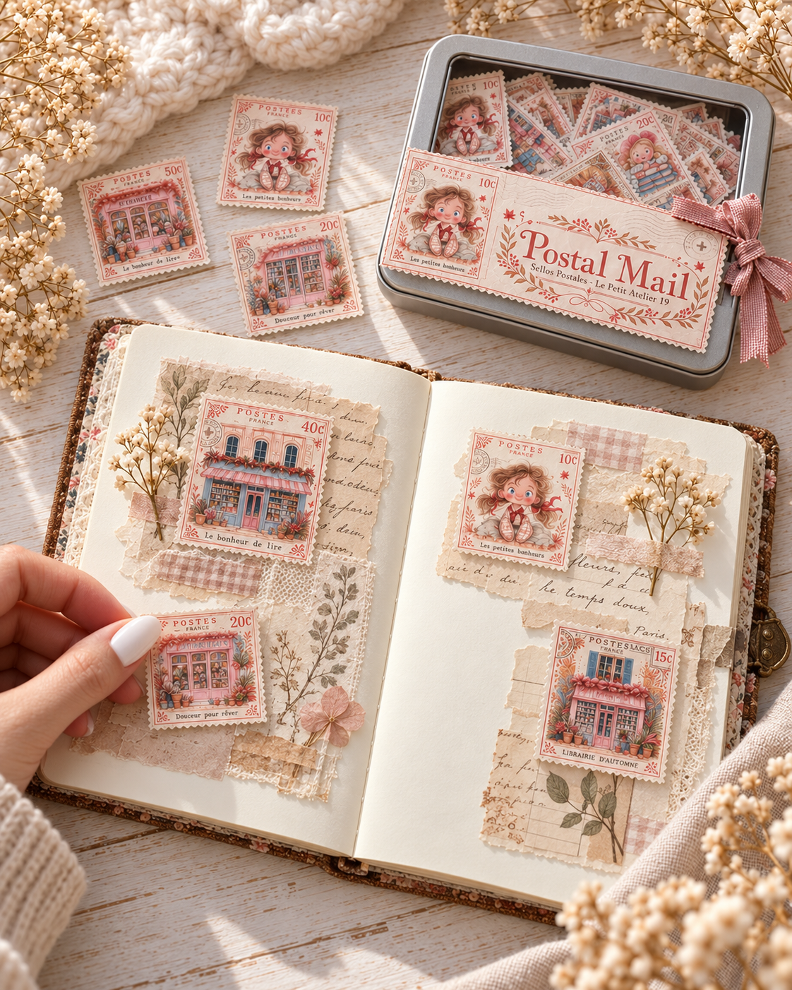 Lata Postal Mail · 52 piezas Die Cuts