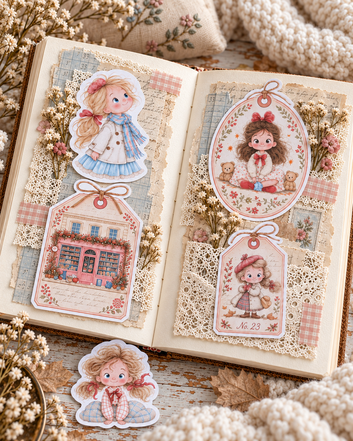 Lata Maison Lettre · 77 piezas Die Cuts