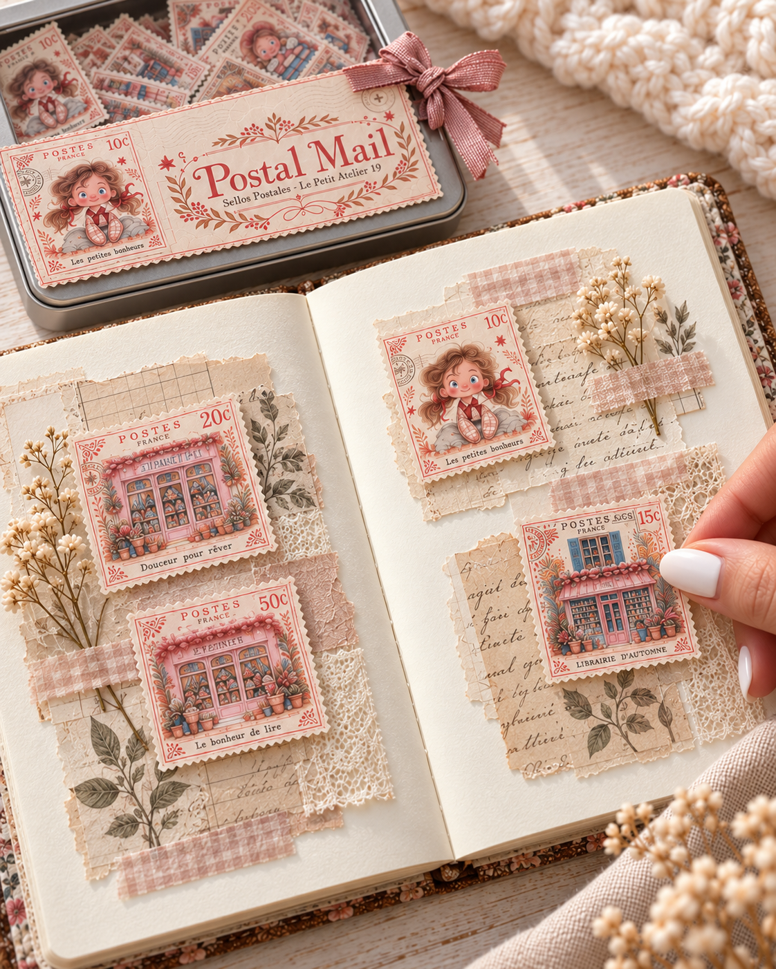 Lata Postal Mail · 52 piezas Die Cuts