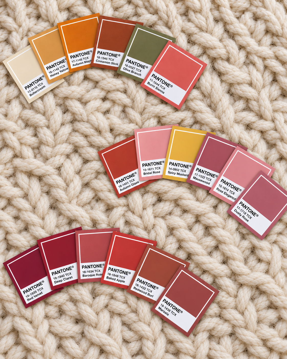 Tarjetas Pantone · Autumn Edition