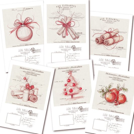Christmas Sketches · Postales de Navidad