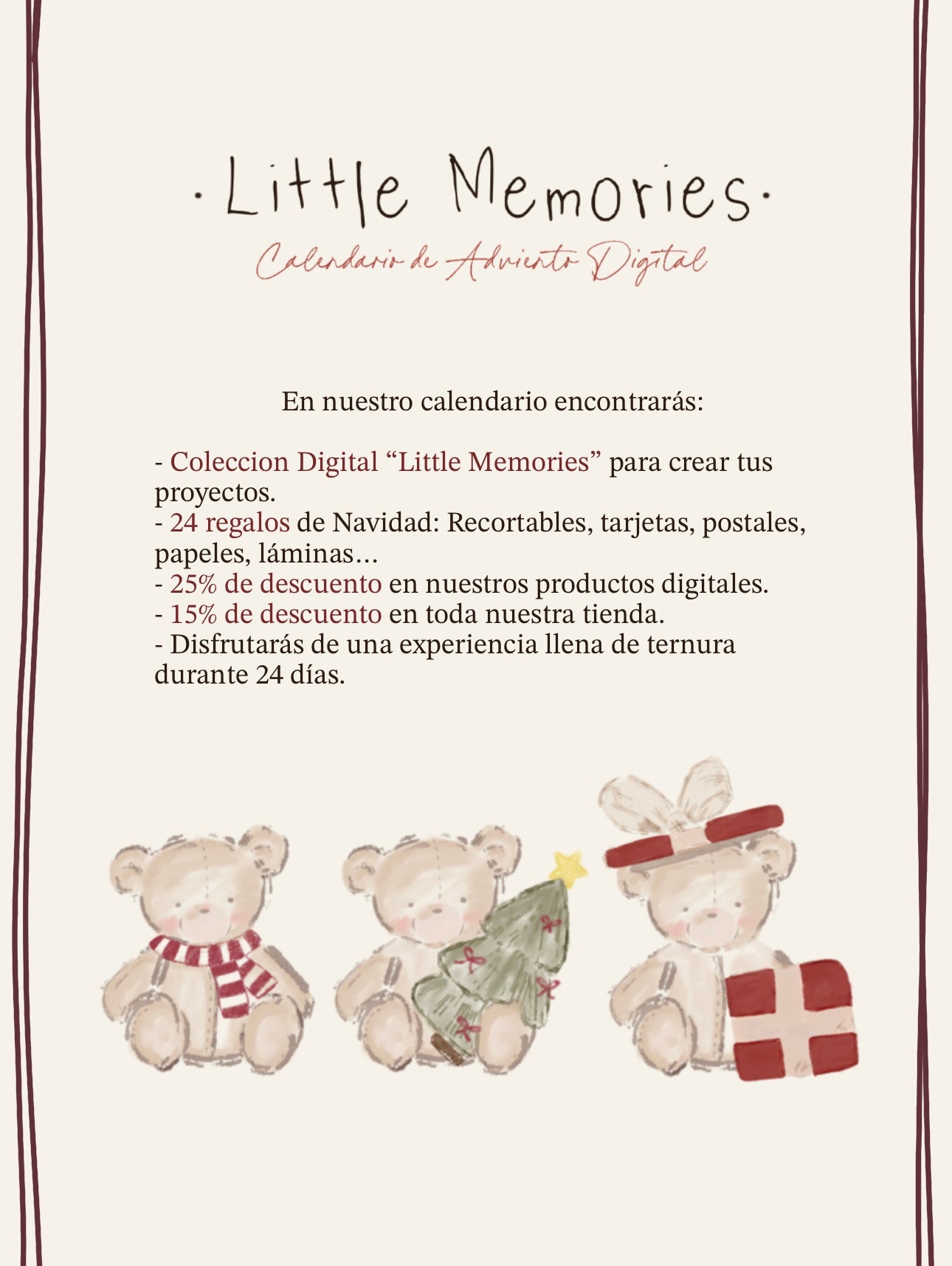 Calendario de Adviento Digital · Little Memories
