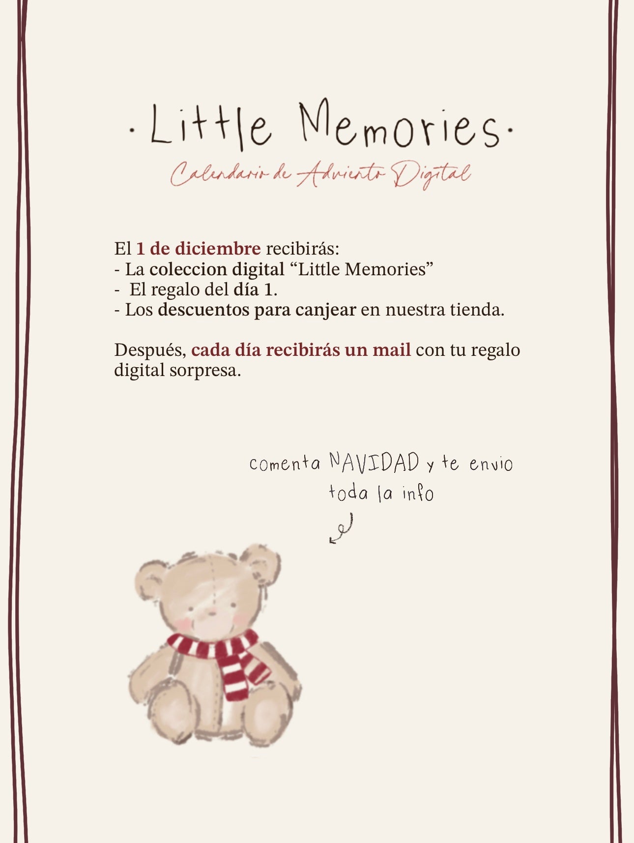 Calendario de Adviento Digital · Little Memories