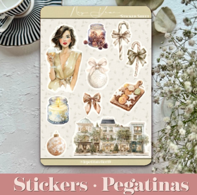 STICKERS · NEW YEAR