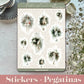 STICKERS · NATURAL WREATH