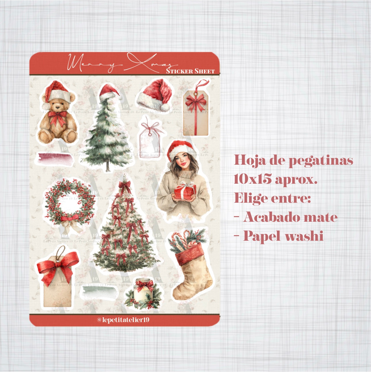 STICKERS · MERRY XMAS
