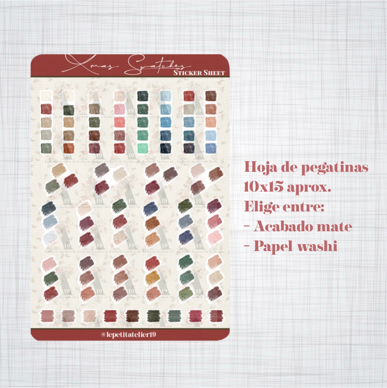 STICKERS · XMAS SWATCHES