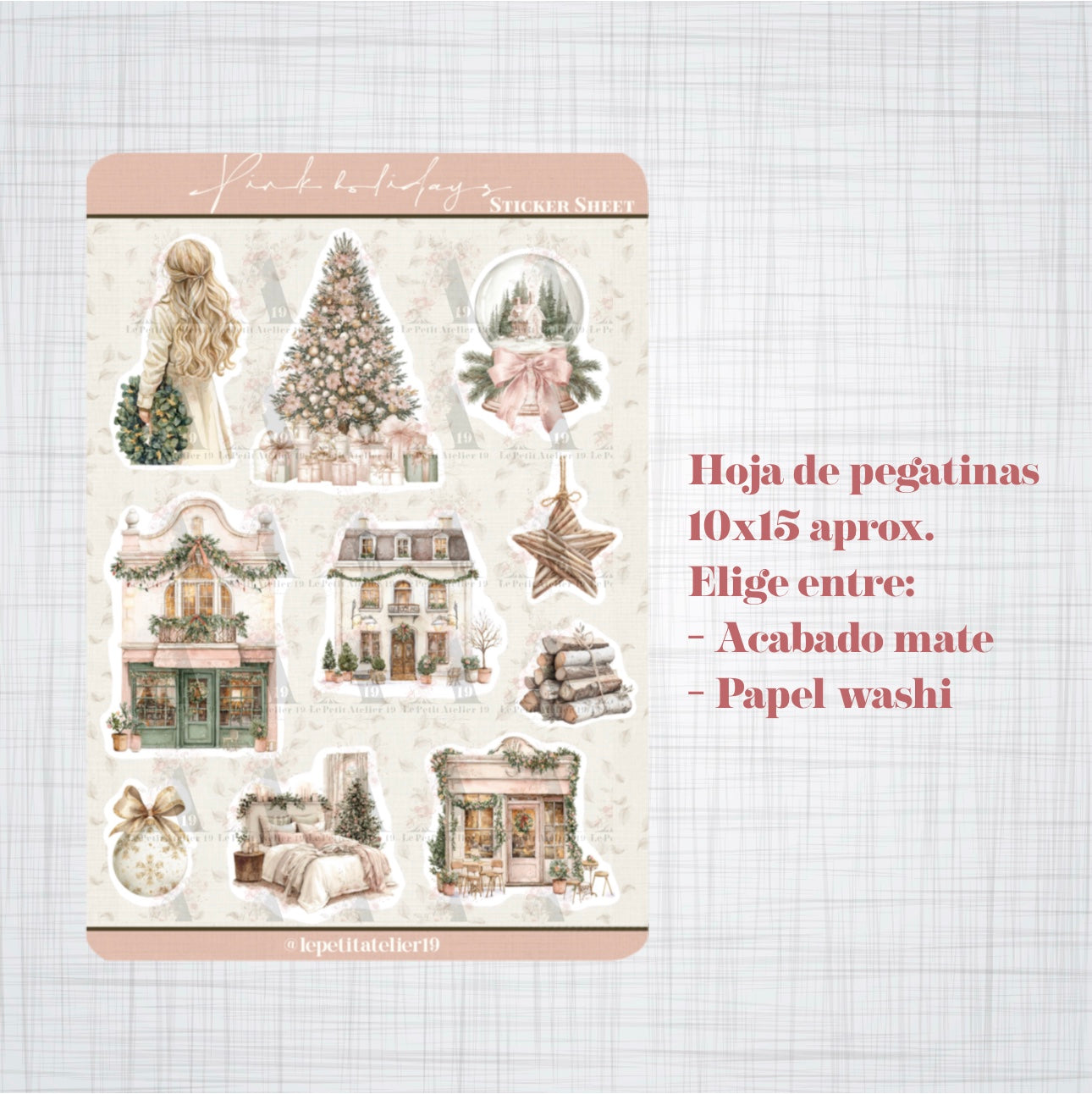 STICKERS · PINK HOLIDAYS