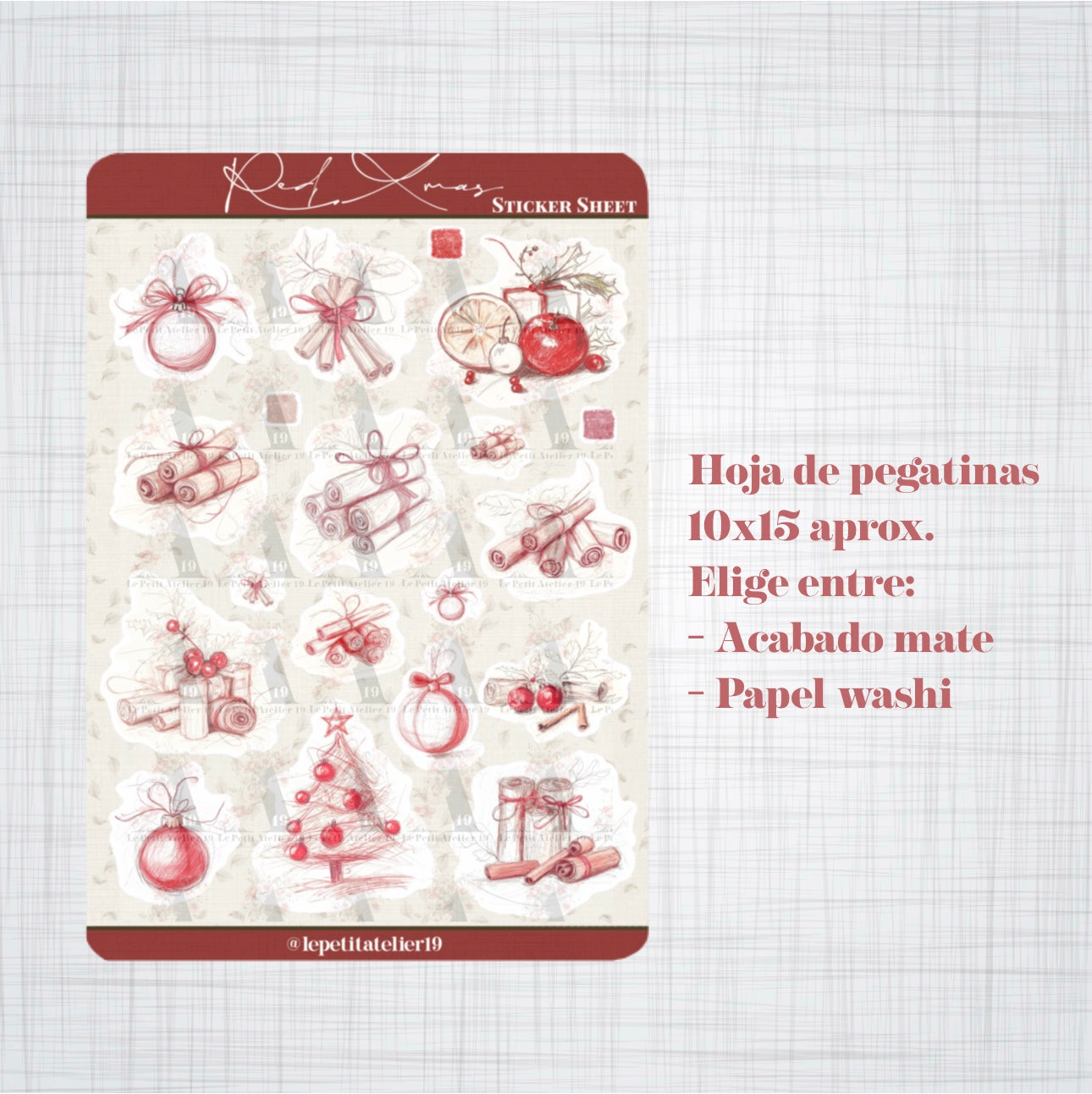 STICKERS · RED XMAS