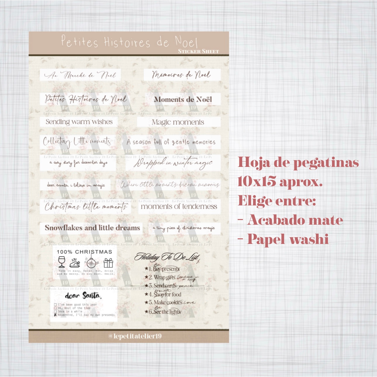 STICKERS · PETITE HISTOIRES DE NOEL