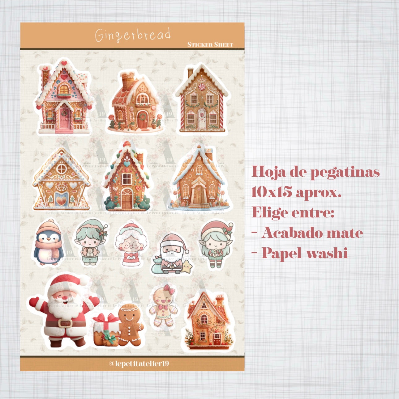 STICKERS · GINGERBREAD