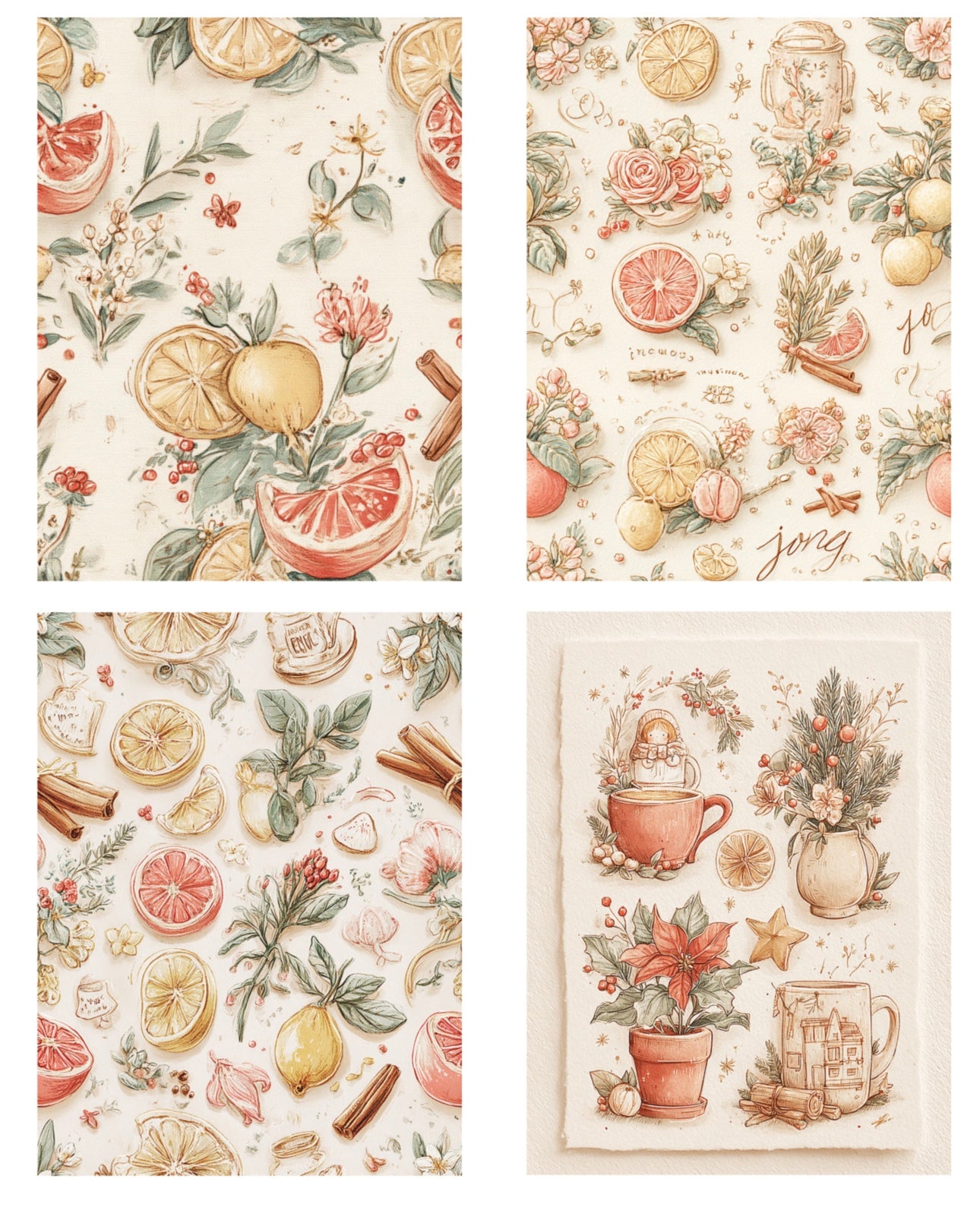 Aire de Navidad Vintage · 13 tarjetas de Navidad