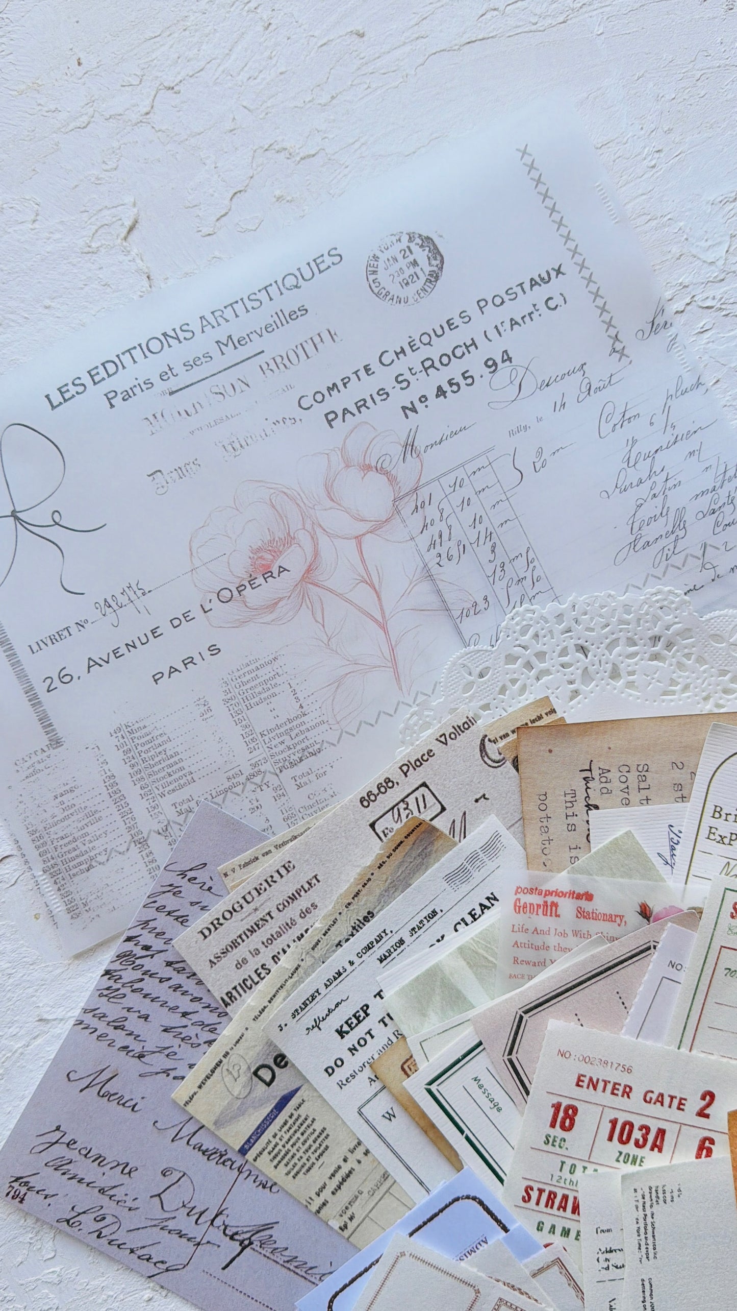 Ephemera Vellum Pouch · Colección Atelier