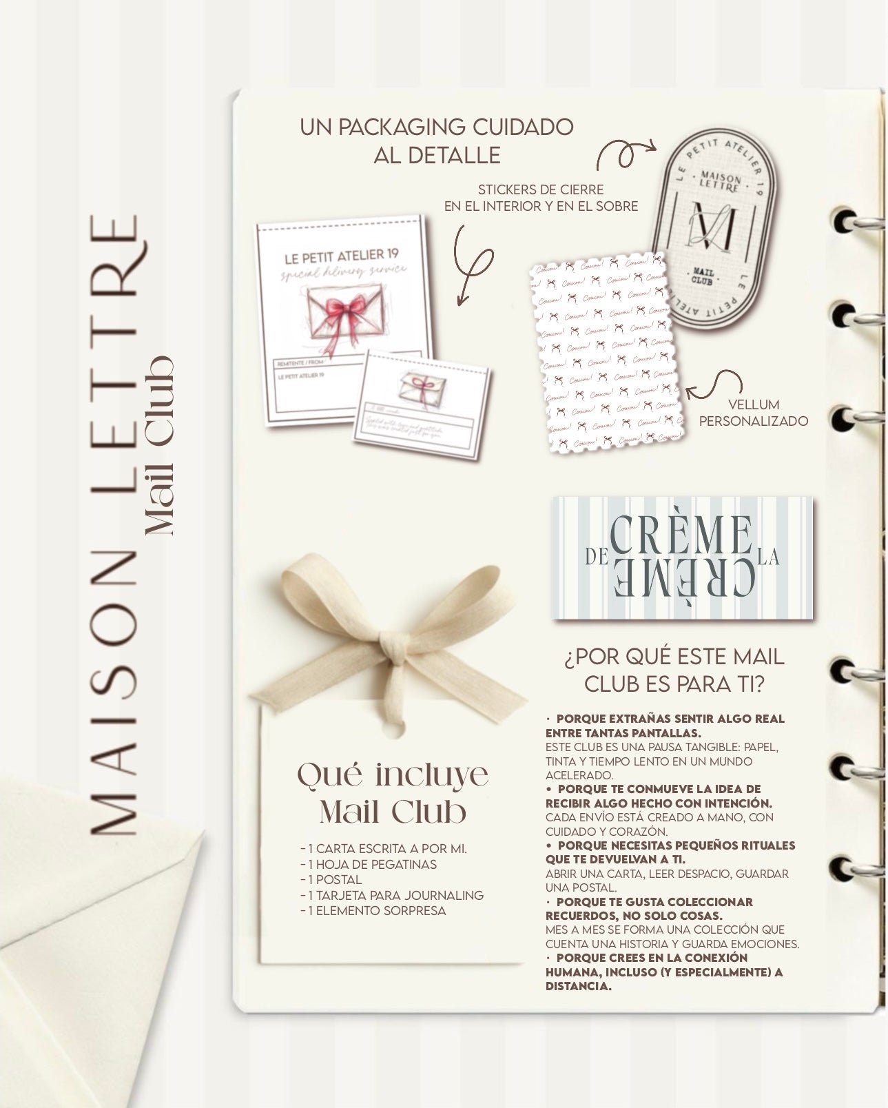 MAIL CLUB · Maison Lettre (Envios en España)