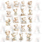 DIE CUTS Nursery - 104 Piezas Troqueladas (Recortables)