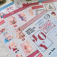 Christmas STICKERS · BOWS AND SNOW
