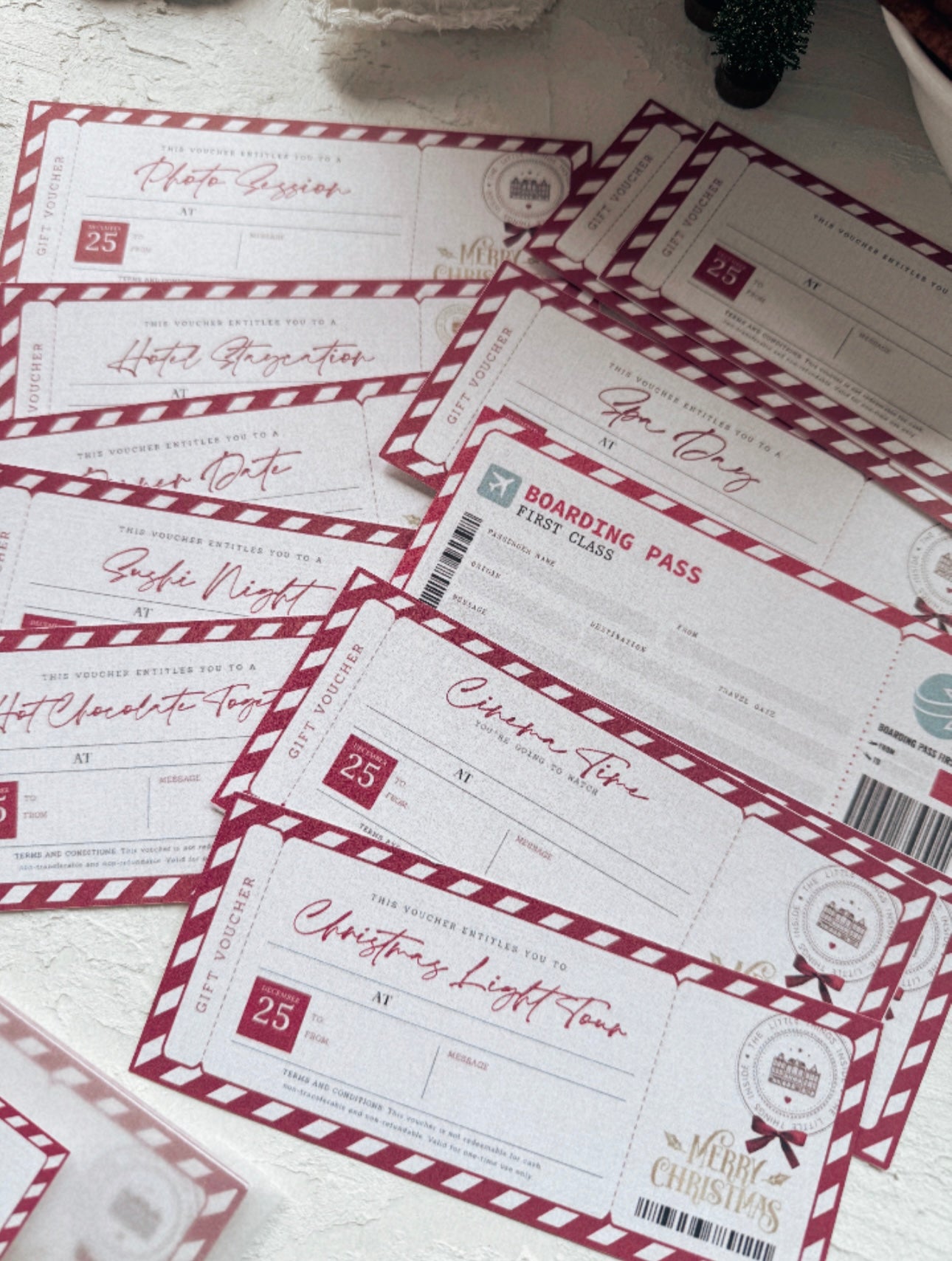 CHRISTMAS GIFT VOUCHER | Christmas GIFT PLANS Kit
