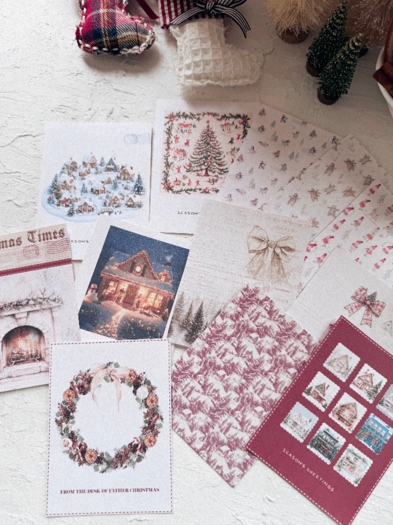 12 CHRISTMAS CARDS - XMAS CARDS
