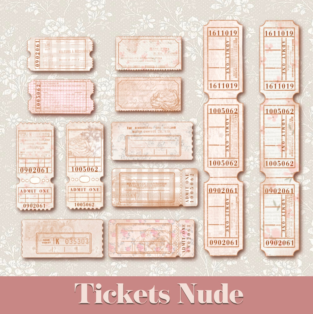 NUDE TICKETS · Ephemera