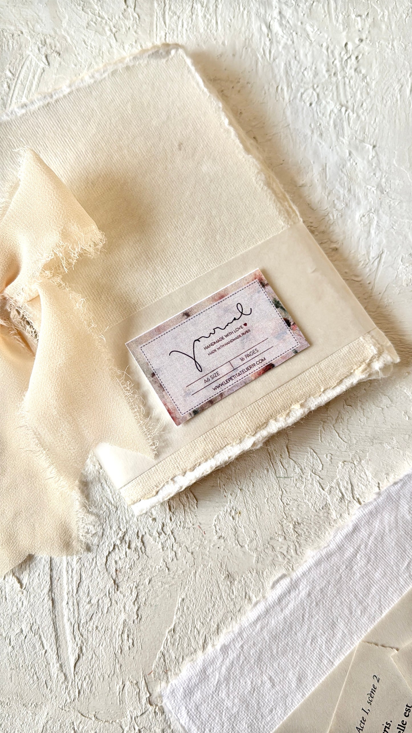 Journal Handmade Personalizable · Bow
