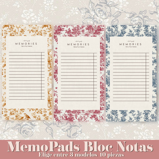COLECCION MEMOPADS Toile de Jouy