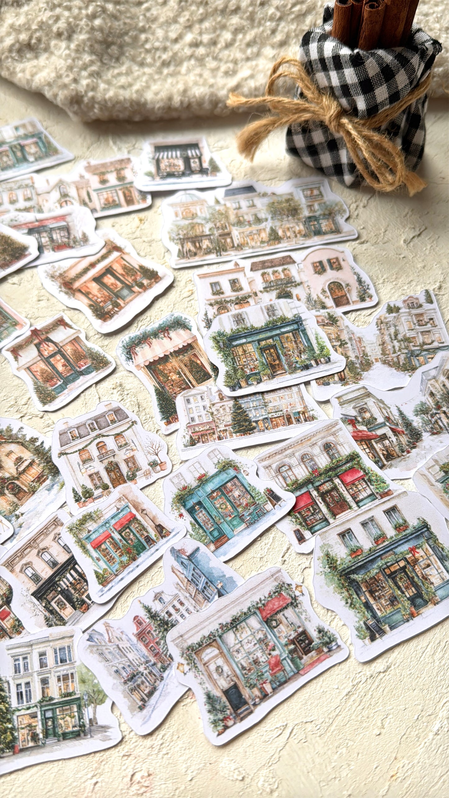 Lata con Die Cuts · Village Die Cuts