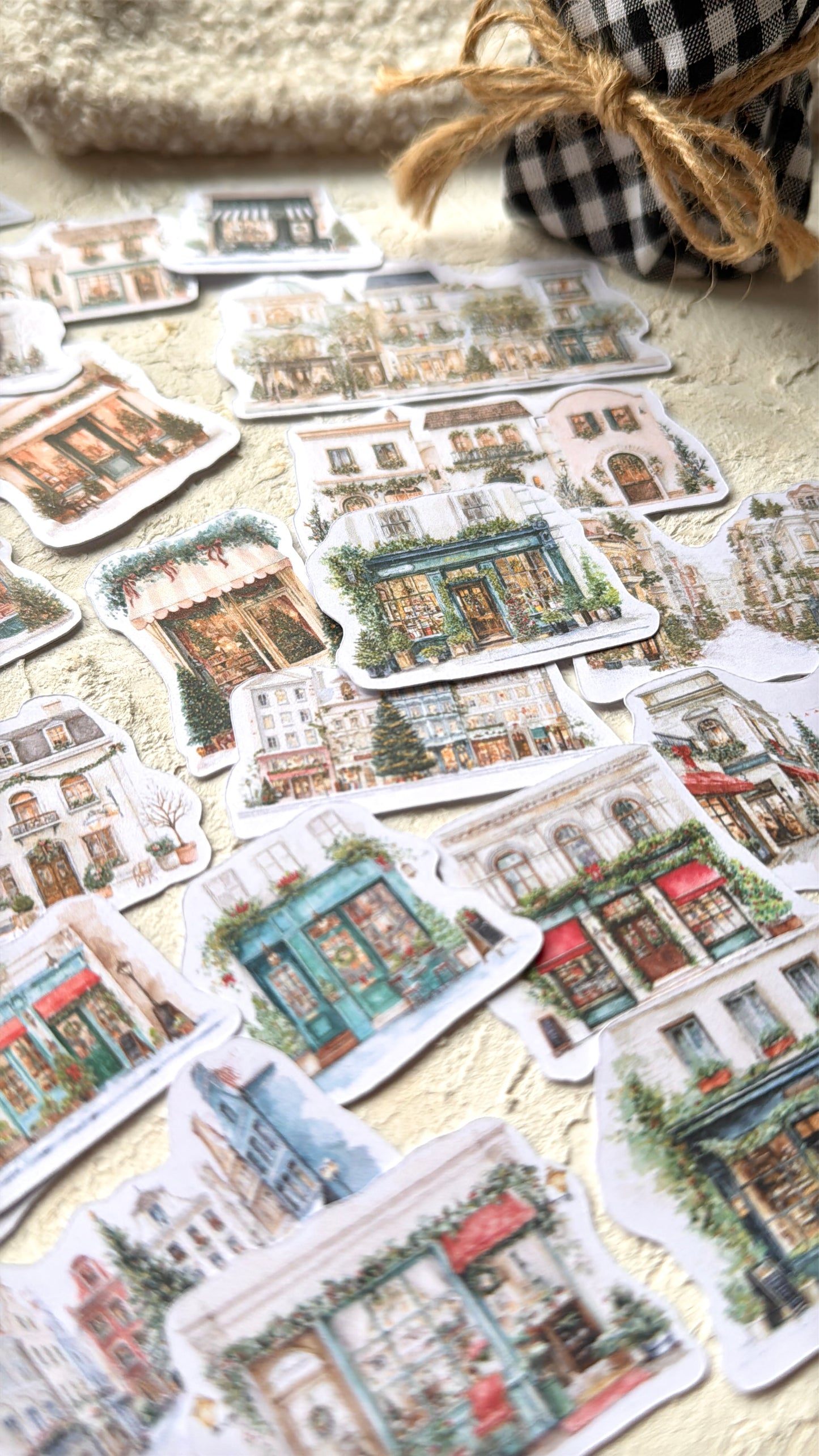 Lata con Die Cuts · Village Die Cuts