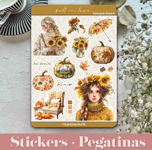 STICKERS · FALL IN LOVE