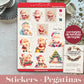 Christmas Stickers · Sweet Santa