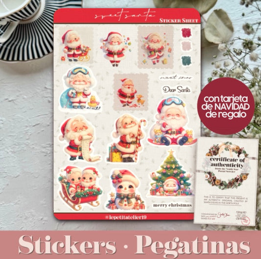 Christmas Stickers · Sweet Santa