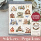 Christmas STICKERS · WINTER VILLAGE