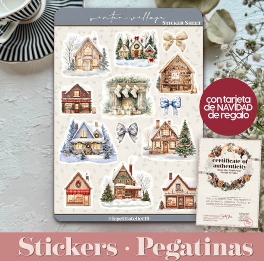 Christmas STICKERS · WINTER VILLAGE