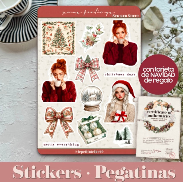 Christmas STICKERS · XMAS FEELINGS