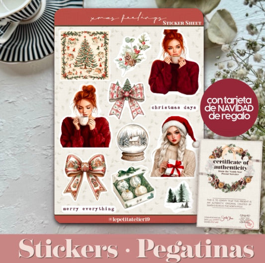 Christmas STICKERS · XMAS FEELINGS