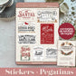 Christmas STICKERS · WOODEN SIGNS